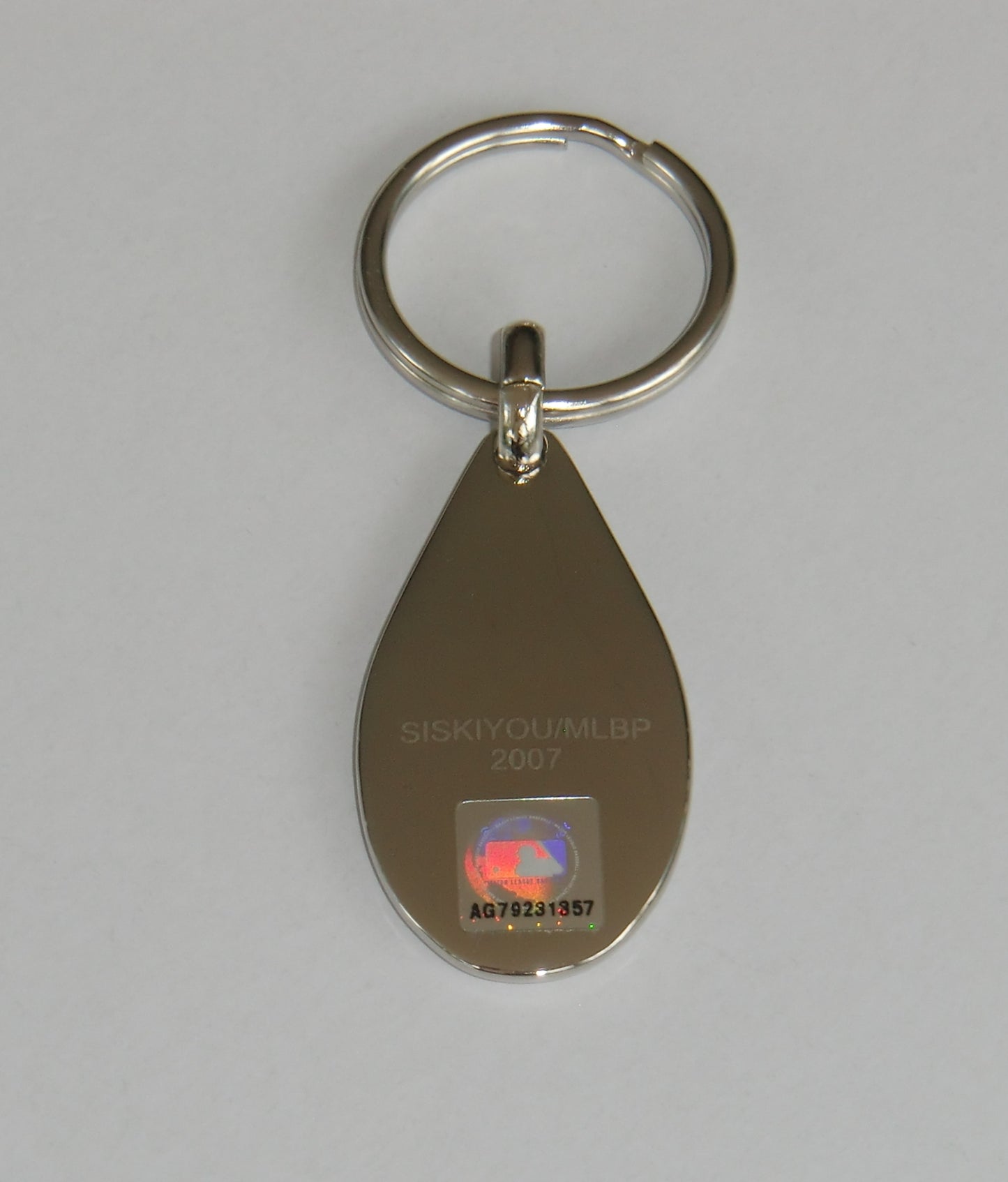 New York Mets Etched Team Logo Metal Key Chain MLB Baseball