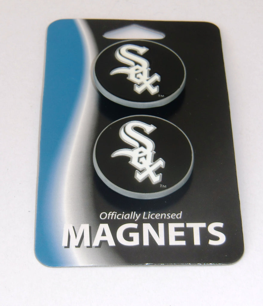 Chicago White Sox Set of Two - 1.25" Hand Painted Magnets MLB Baseball