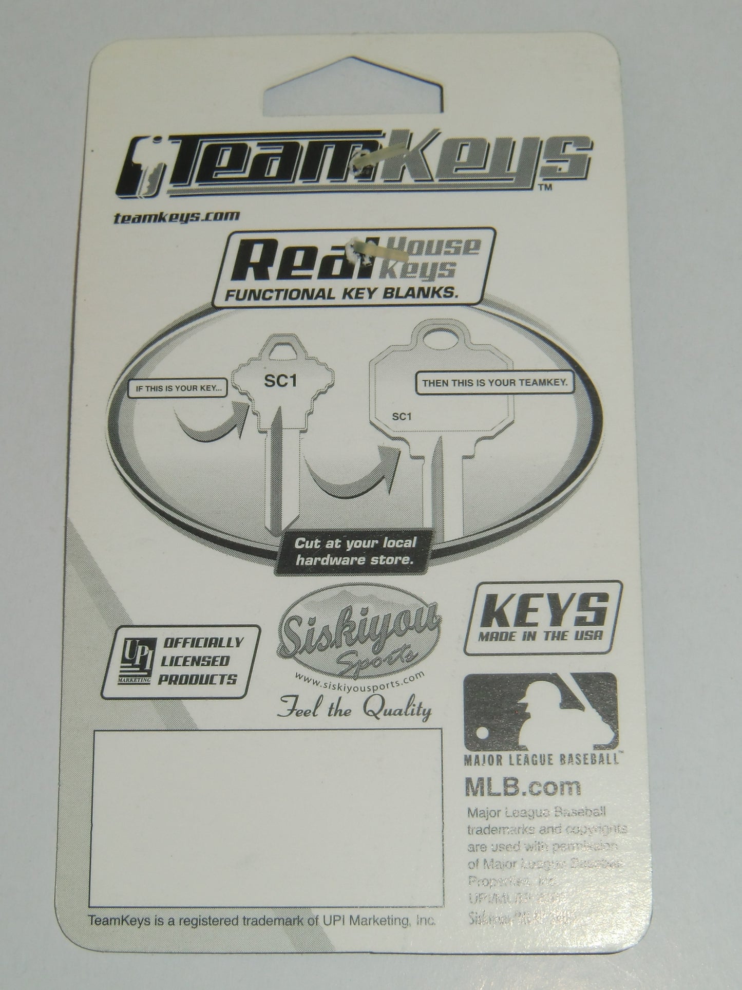 Pittsburgh Pirates ILCO SC-1 Team Metal House Key MLB Baseball