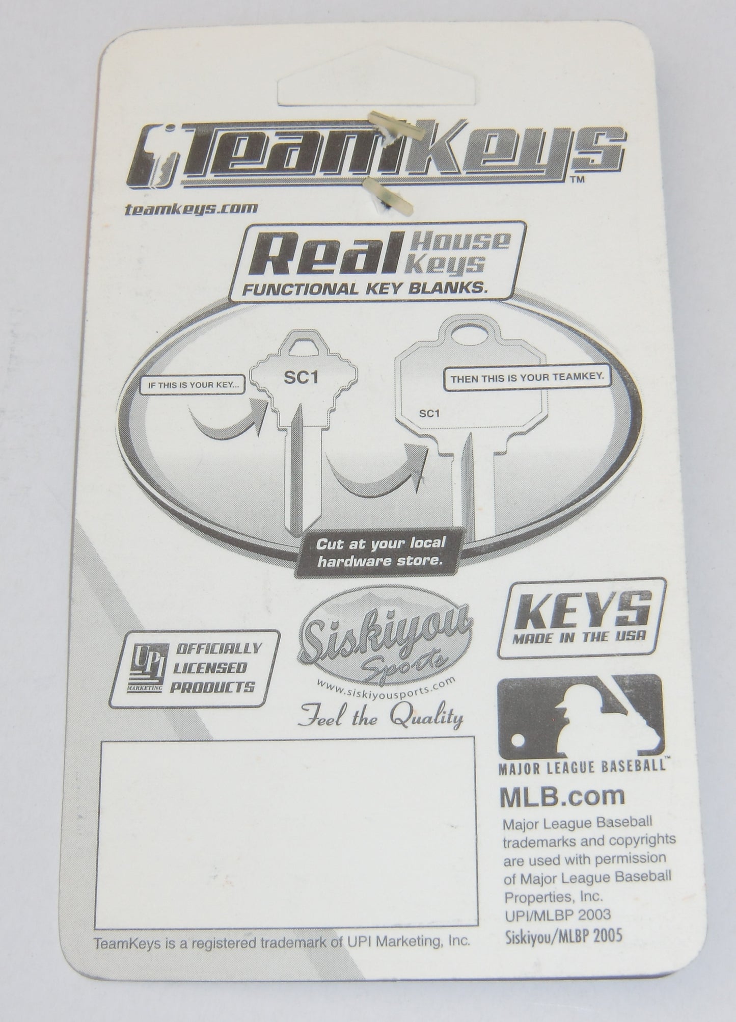 Kansas City Royals ILCO SC-1 Team Metal House Key MLB Baseball