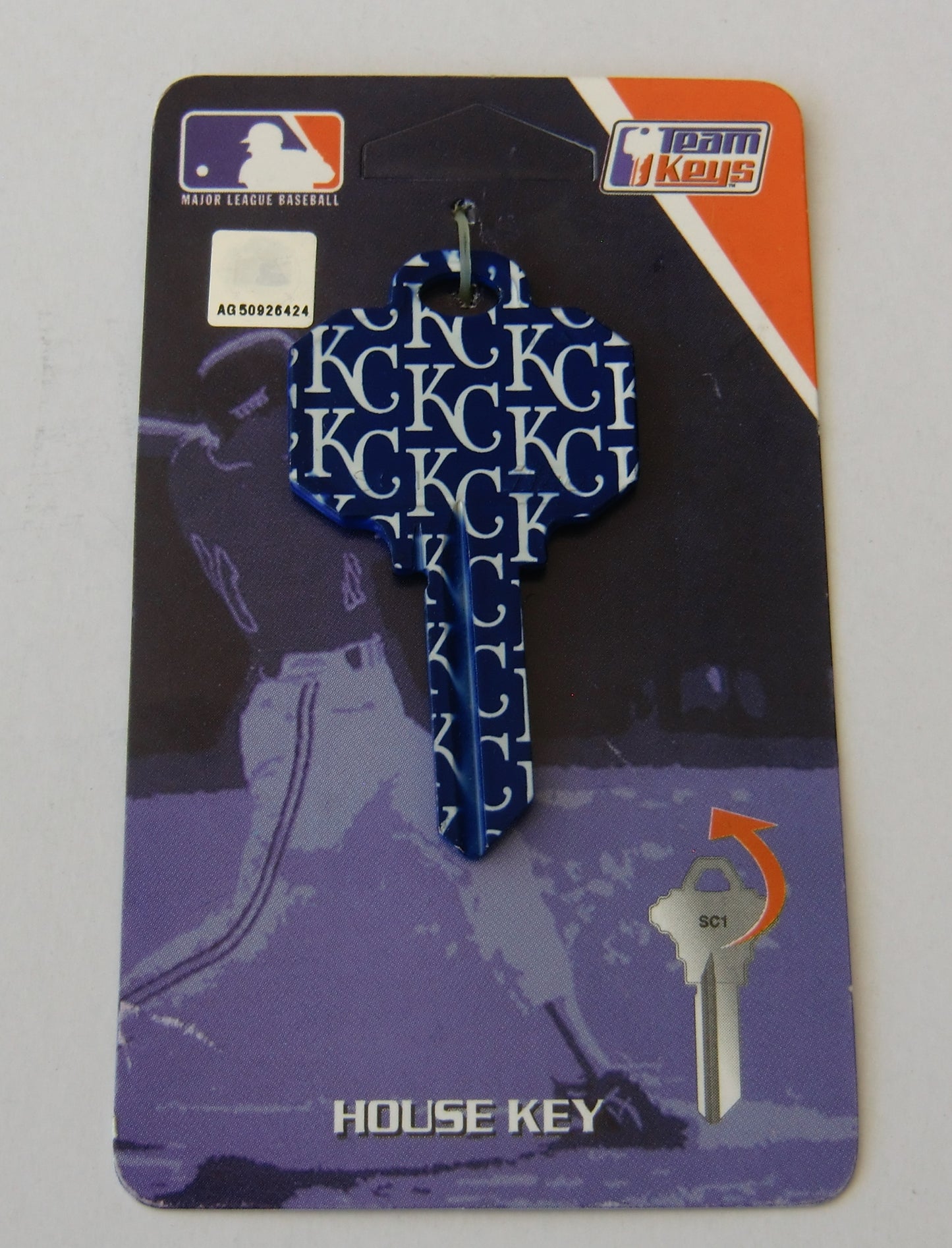 Kansas City Royals ILCO SC-1 Team Metal House Key MLB Baseball