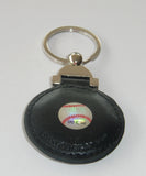 Chicago Cubs Round 3-D Metal & Leather Key Chain MLB Licensed Baseball