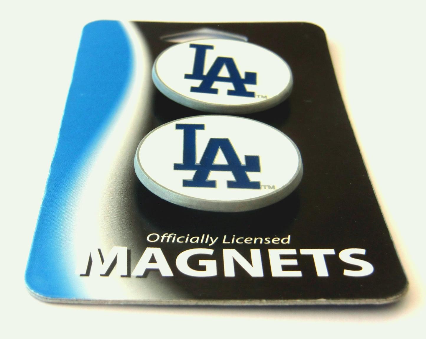 Los Angeles Dodgers Set of Two Hand Painted Magnets MLB Baseball