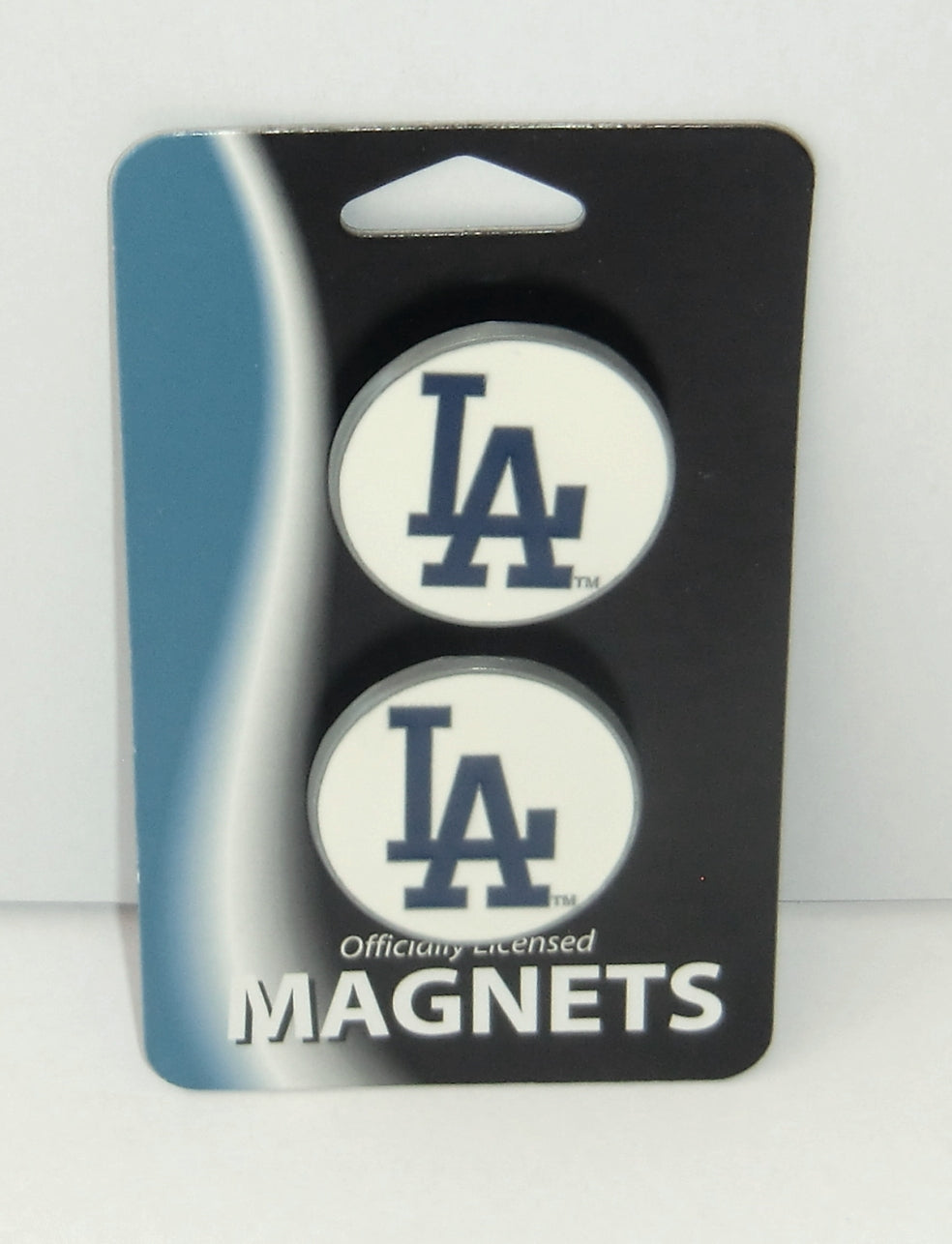 Los Angeles Dodgers Set of Two Hand Painted Magnets MLB Baseball