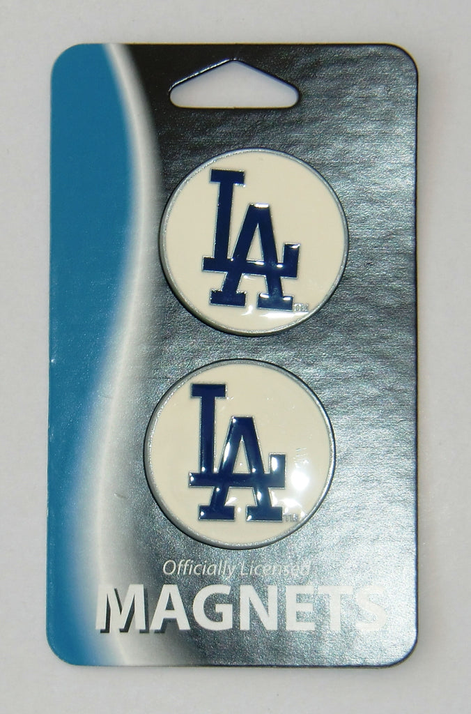 Los Angeles Dodgers Set of Two Hand Painted Magnets MLB Baseball