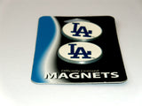 Los Angeles Dodgers Set of Two Hand Painted Magnets MLB Baseball