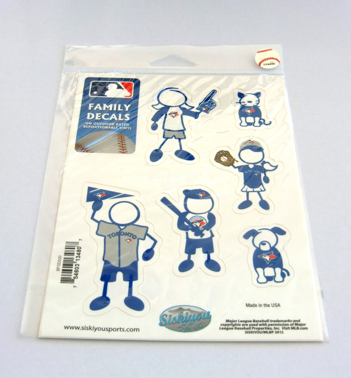 Toronto Blue Jays Outdoor Rated Vinyl Family Decals MLB Baseball
