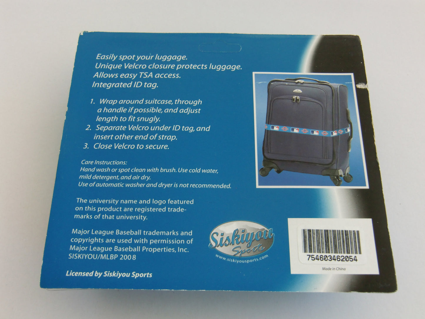 Philadelphia Phillies Secure & Identify Luggage Strap MLB Baseball