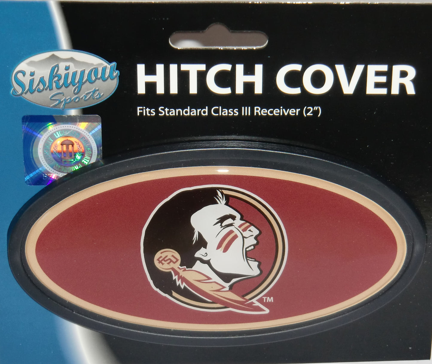 Florida State Seminoles Durable Plastic Oval Hitch Cover (NCAA)