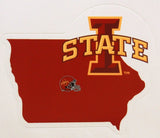 Iowa State Cyclones Home State Vinyl Auto Decal NCAA Football