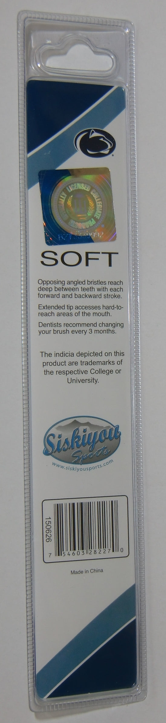 Penn State Nittany Lions Adult Soft Toothbrush NCAA