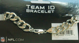 San Francisco 49ers 9" Heavy Duty Metal Link Team ID Bracelet NFL