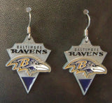 Baltimore Ravens Dangle Earrings (Classic) NFL Football