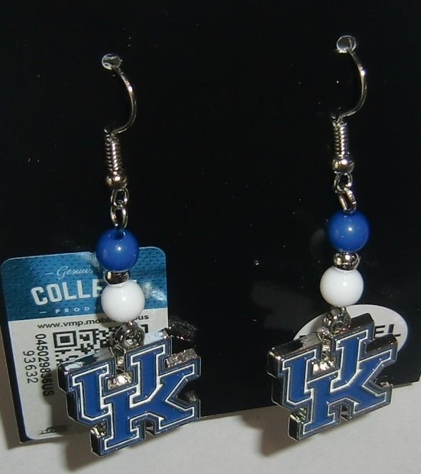 Kentucky Wildcats Dangle Earrings (Fan Bead) NCAA