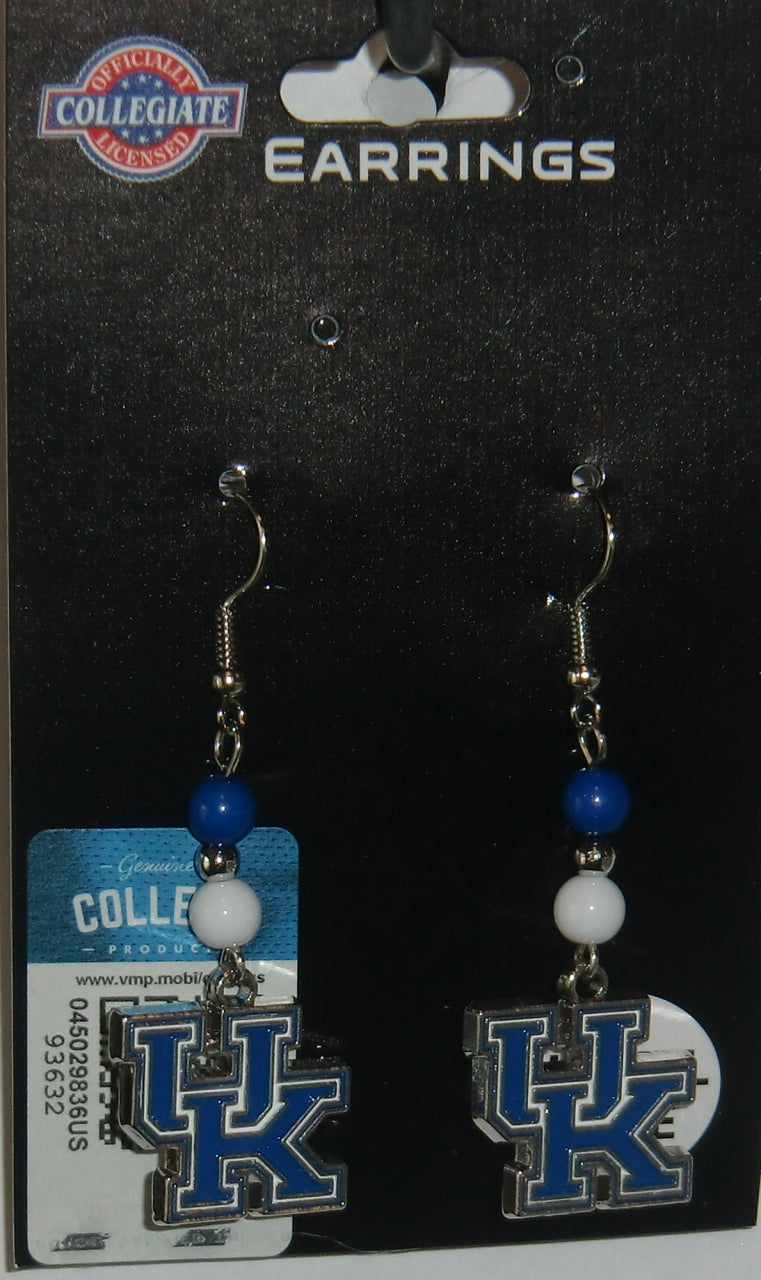 Kentucky Wildcats Dangle Earrings (Fan Bead) NCAA
