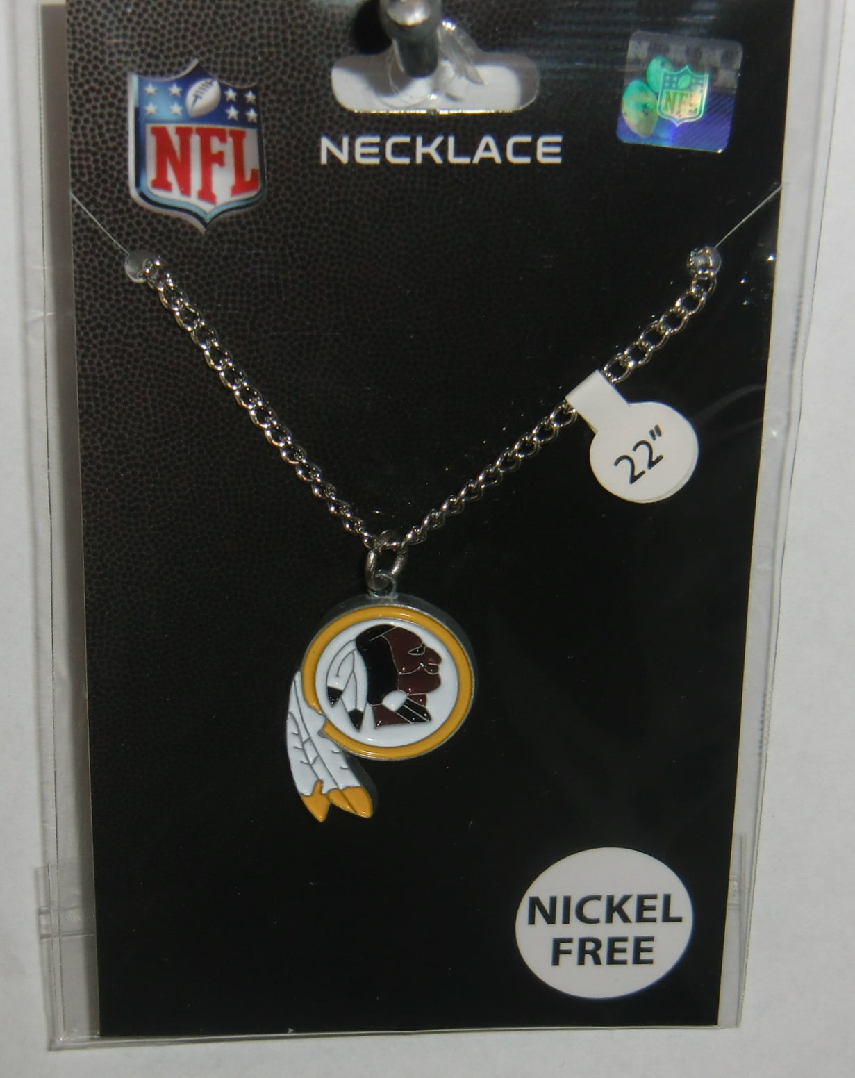 Washington Redskins 22" Chain Necklace with Metal Logo Charm NFL