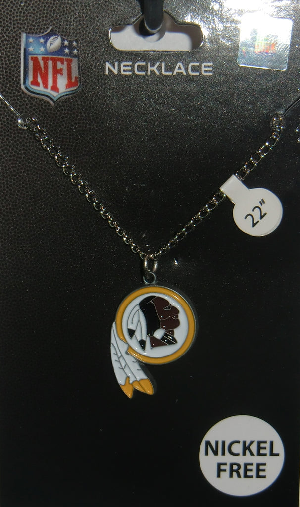 Washington Redskins 22" Chain Necklace with Metal Logo Charm NFL