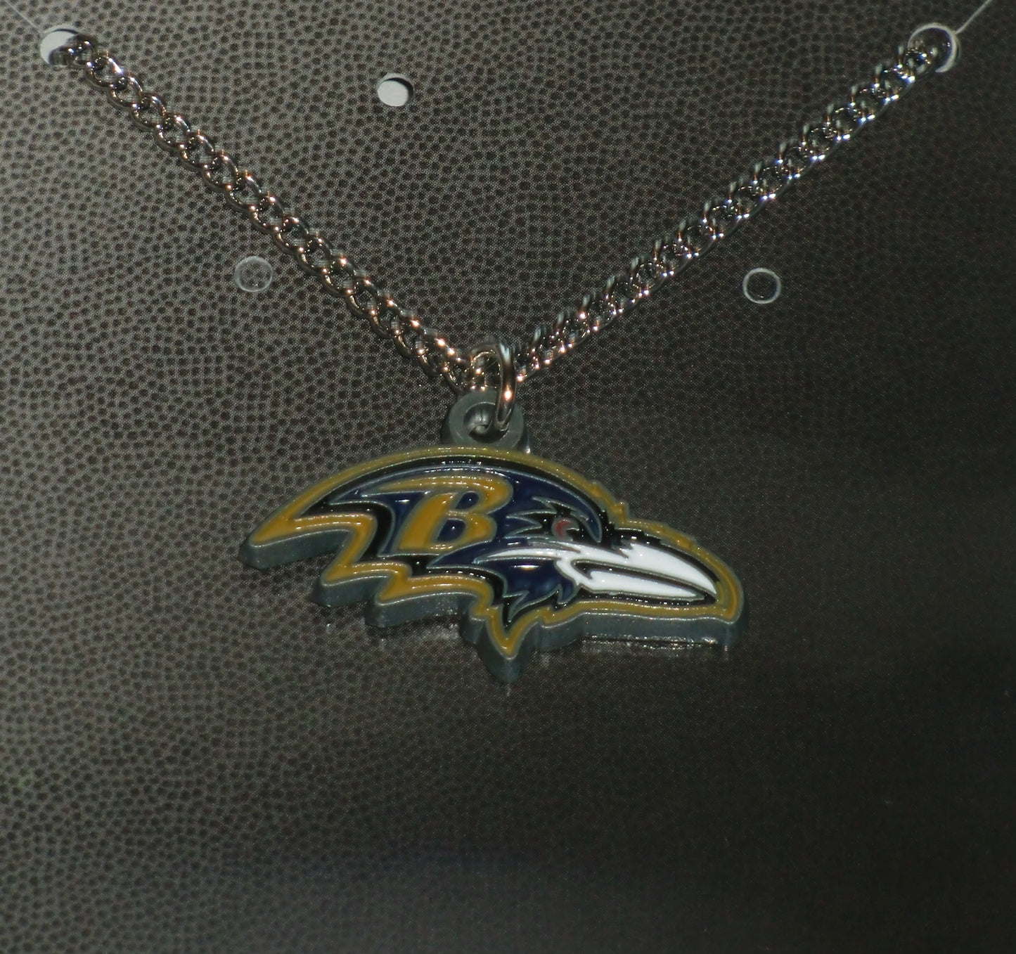 Baltimore Ravens 22" Chain Necklace with Metal Team Logo Charm NFL Football