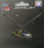 Baltimore Ravens 22" Chain Necklace with Metal Team Logo Charm NFL Football