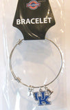 Kentucky Wildcats Wire Bangle Bracelet with Charms NCAA Jewelry