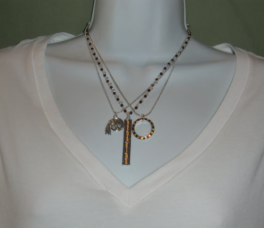 Washington Redskins Trio Necklace Set NFL Licensed Jewelry