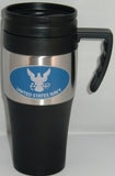 U.S. Navy 14 oz Two Toned Travel Mug with Handle (Military)