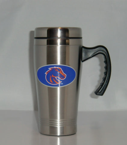Boise State Broncos 14 oz Stainless Steel Travel Mug with Handle (NCAA)