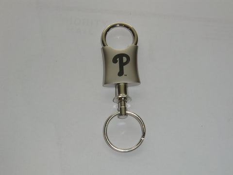 Philadelphia Phillies Valet Key Chain with Etched Team Logo MLB Baseball