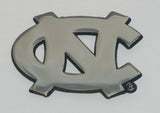 North Carolina Tar Heels Chrome Metal Auto Emblem ("NC") NCAA