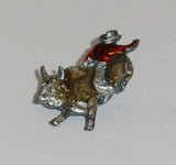 Rodeo Bull Rider Champion Collector's Lapel Pin - Jewelry