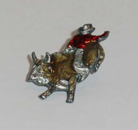 Rodeo Bull Rider Champion Collector's Lapel Pin - Jewelry