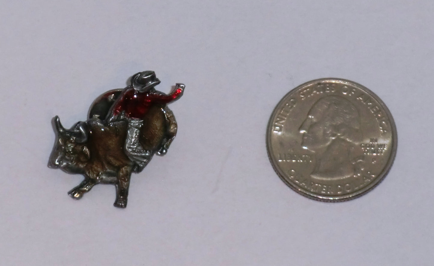 Rodeo Bull Rider Champion Collector's Lapel Pin - Jewelry