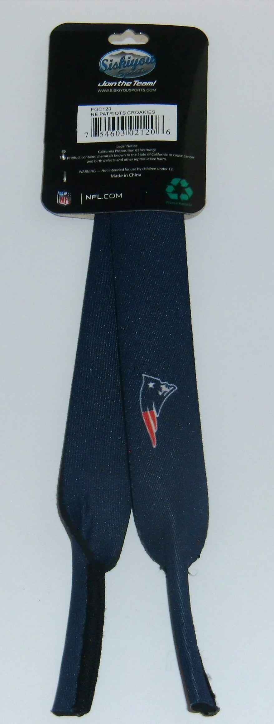 New England Patriots 16" Neoprene Sunglasses Strap (NFL)