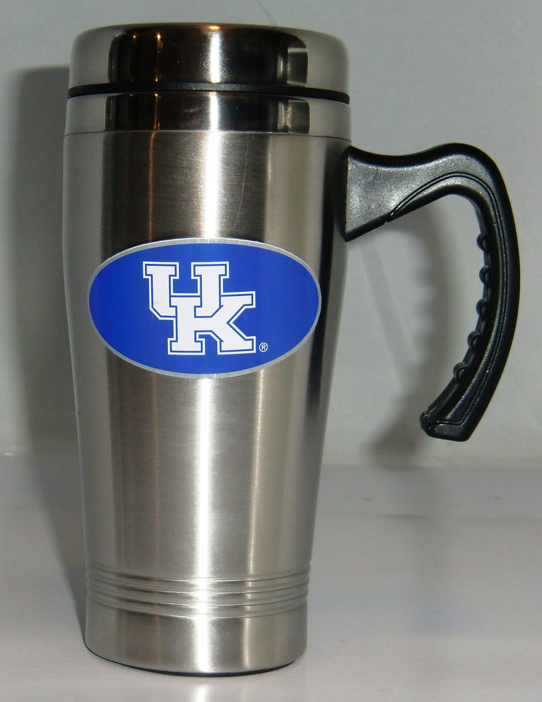 Kentucky Wildcats 14 oz Stainless Steel Travel Mug with Handle (NCAA)