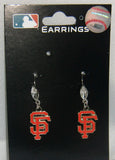 San Francisco Giants Dangle Earrings (Crystal Bead) MLB Licensed Jewelry