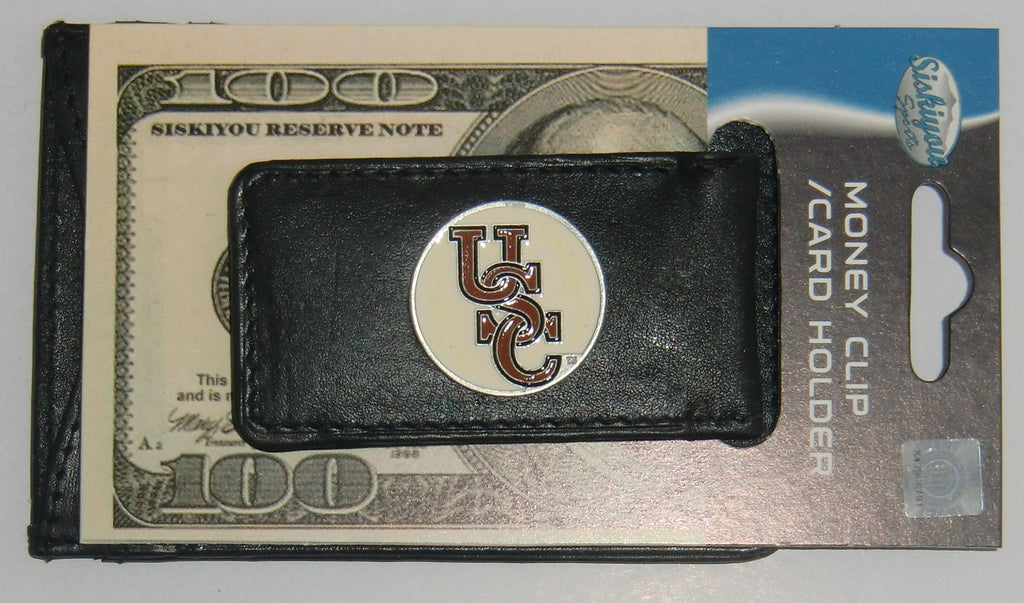 South Carolina Gamecocks Fine Leather Money Clip (NCAA) Card & Cash Holder "USC"