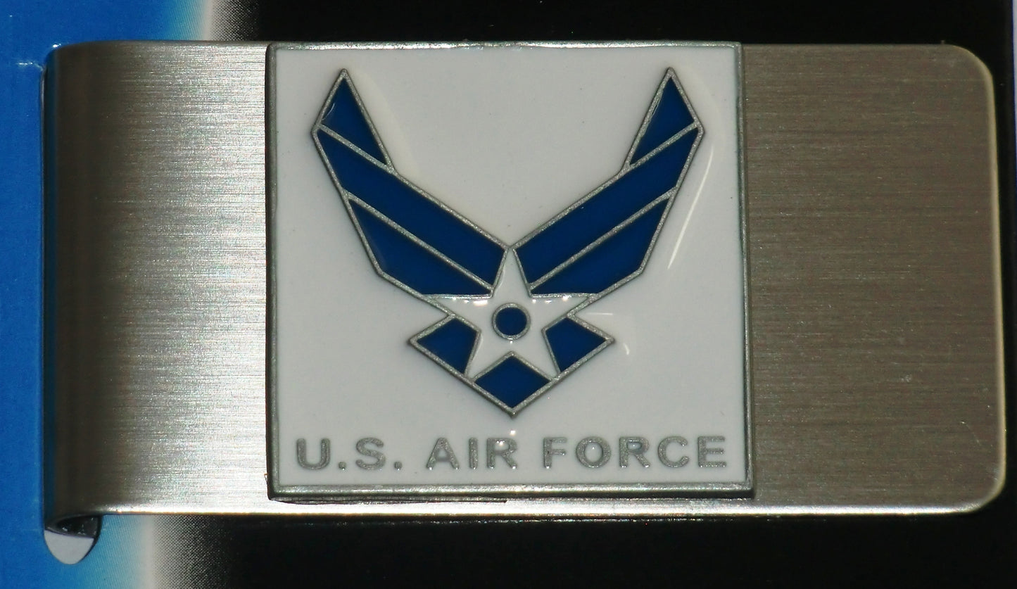 U.S. Air Force Stainless Steel Money Clip (Military)