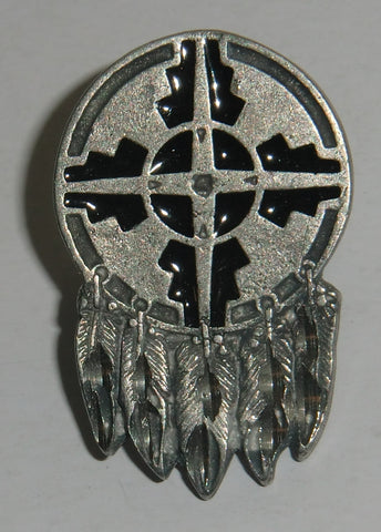 Shield with Feathers Collector's Lapel Pin