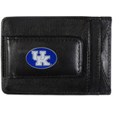 Kentucky Wildcats Fine Leather Money Clip (NCAA) Card & Cash Holder ("UK" Emblem)