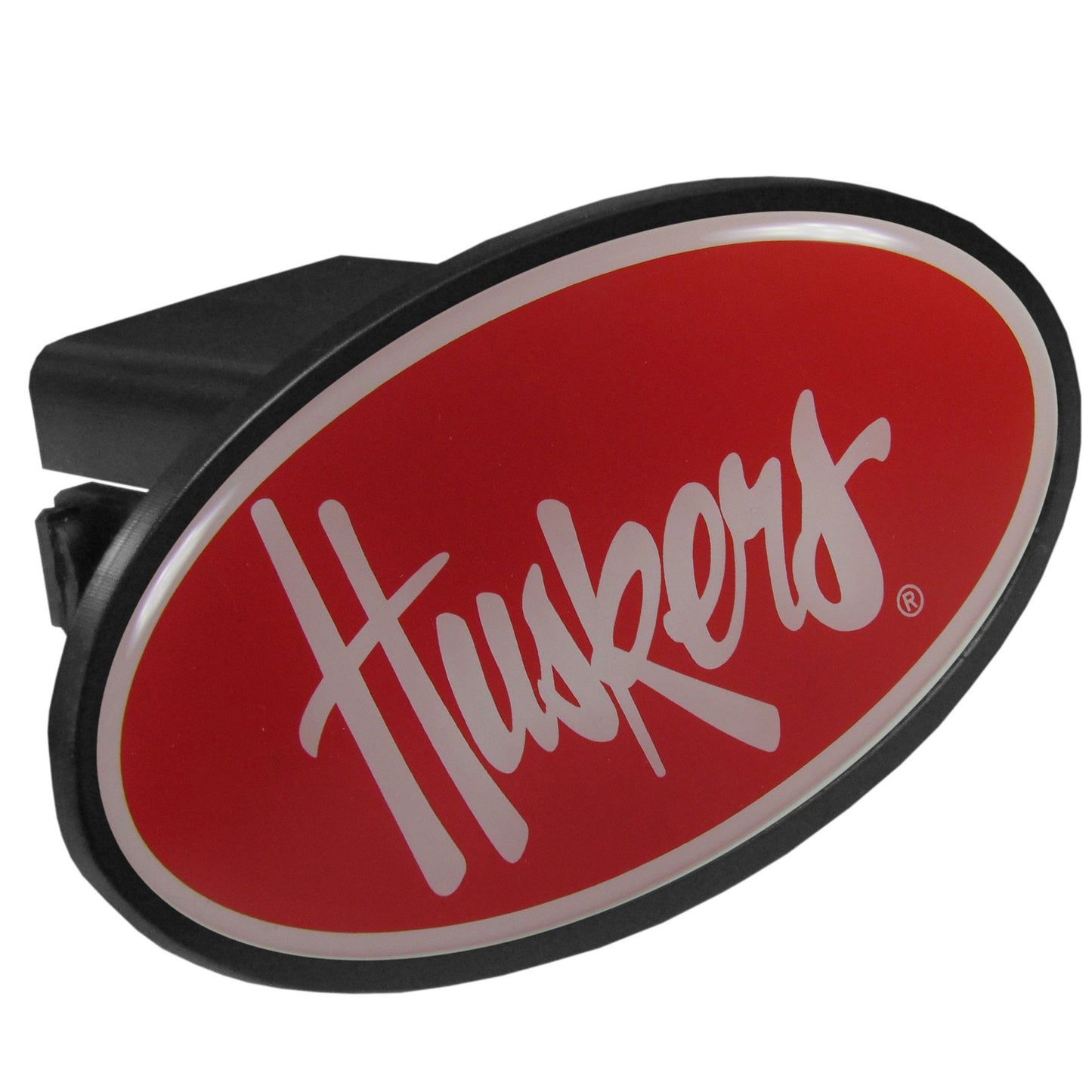 Nebraska Cornhuskers Durable Plastic Oval Hitch Cover NCAA Licensed