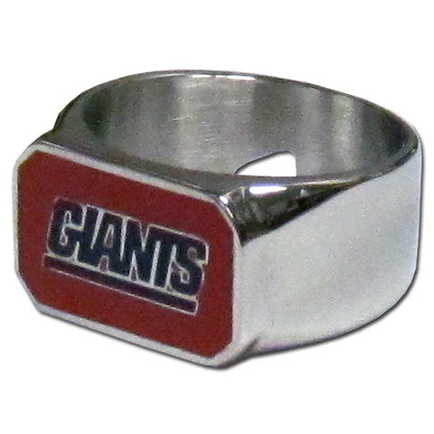 New York Giants Steel Ring Bottle Opener Size 13 - NFL Football