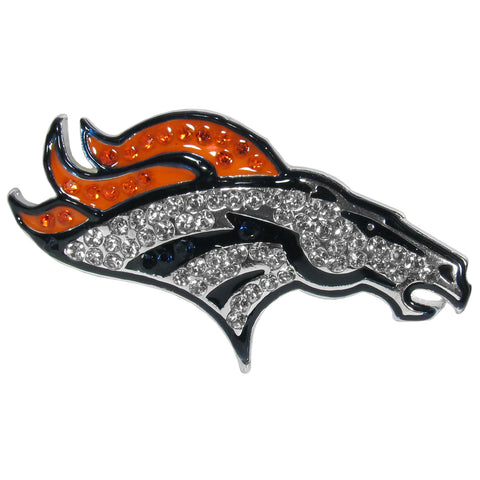 Denver Broncos Crystal Lapel Pin (Large) NFL Football