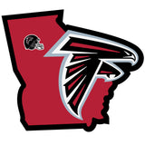 Atlanta Falcons Home State Vinyl Auto Decal (NFL) Georgia Shape