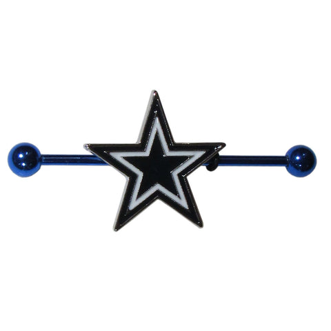 Dallas Cowboys Stainless Steel Industrial Slider Barbell NFL