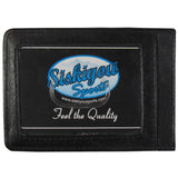 Ole Miss Rebels Fine Leather Money Clip (NCAA) Card & Cash Holder (Round)