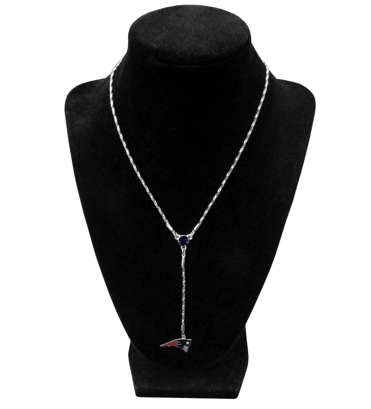 New England Patriots Lariat Necklace NFL Licensed Jewelry