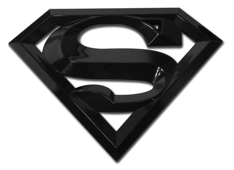 Superman Auto Emblem (Black Acrylic 3-D "S") DC Comics