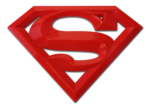Superman Auto Emblem (Red Acrylic 3-D "S") DC Comics