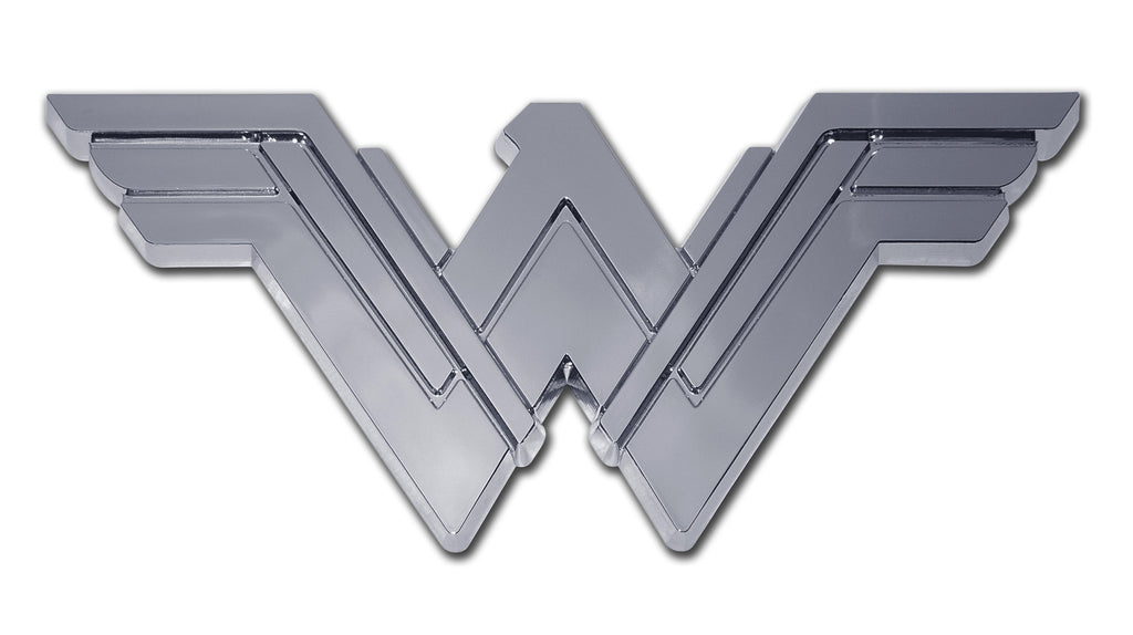 Wonder Woman Chrome Auto Emblem (Stacked) DC Comics