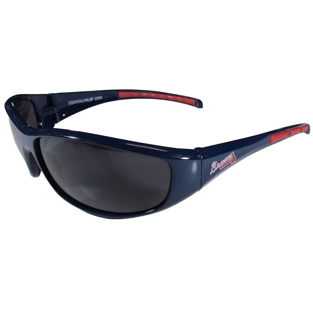Atlanta Braves Wrap Sunglasses with Microfiber Bag (MLB) Baseball